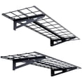thumbnail image 1 of 2-Pack Wall Mount Garage Shelves, 4 ft x 1 ft Metal Storage Racks, 400 lbs Total Weight Capacity - Sturdy for Garage & Shed, 1 of 10