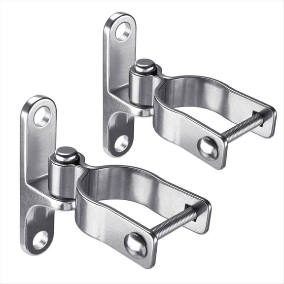 New 2-Pack Wall Mount Gate Hinge 1-3/8Inch Farm Gate Hinge, 304 Stainless Steel Tube Gate Hinge, Fence Hinge