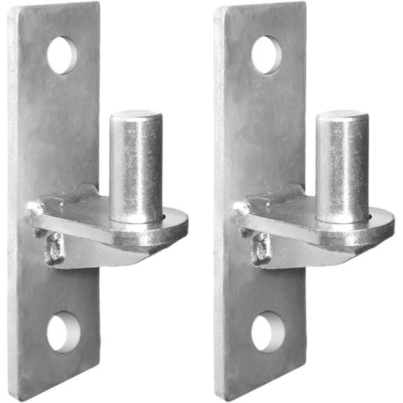 2 Pack Wall Mount Gate Hinges, Heavy Duty Wall Plate Hinges, Outdoor Chain Link Fence Gate Hinges Fence Post Link Gate Hinge, with 5/8 Hinge Pin (Screws Not Included)