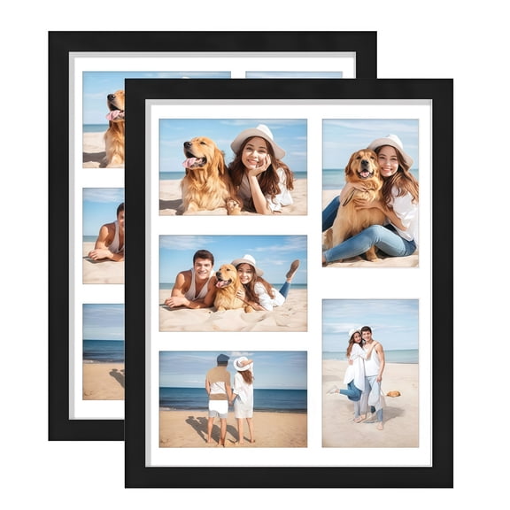 2 Pack Wall Mount Picture Frames Perfect for Home Décor or Office Display