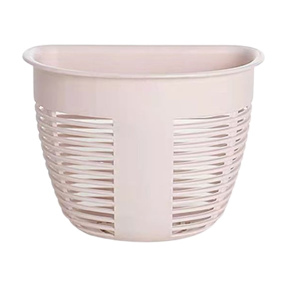 2-Pack Wall Mount Storage Baskets No-Trace Hanging Organizer For Bedroom Kitchen And Dormitory Space Saving Plastic Containers With Multi-Purpose Usage