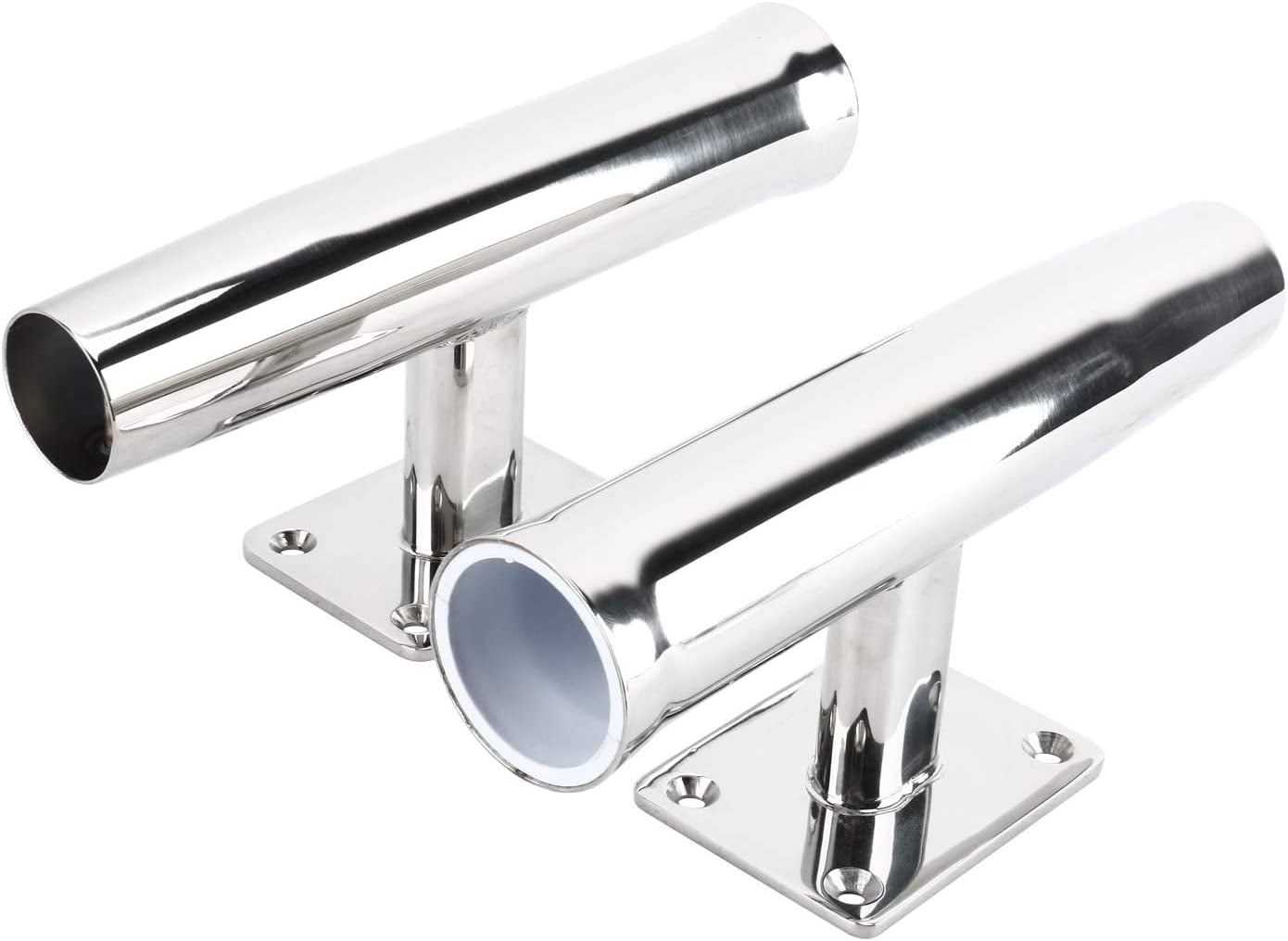2 Pack Wall Mounted Stainless Steel Tournament Style Rod Holder Transom ...