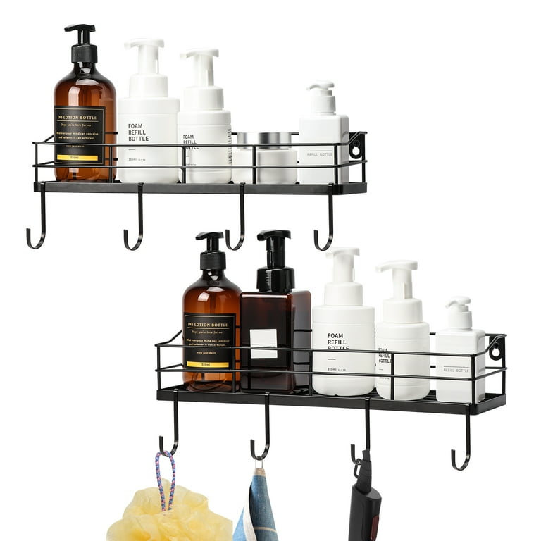 https://i5.walmartimages.com/seo/2-Pack-Wall-Shelf-Floating-Shelf-Set-of-2-with-8-Hooks-for-Bathroom-Kitchen-Wall-Mounted-Metal-Black-16x3x5-inch_2b40ee50-7d63-4d46-a535-2a2dedb83a9f.165670bd9209042e649b1b6f8607dc4e.jpeg?odnHeight=768&odnWidth=768&odnBg=FFFFFF