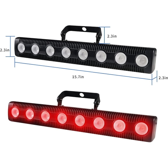 2 Pack Wall Washer Light, RGB Color Party Lights, Dj 4 in1 Sound Activated Stage Lights - for Indoor Outdoor Yards Churches Birthday Light Shows Clubs Bars