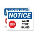 thumbnail image 1 of (2 Pack) Wash Your Hands OSHA Notice Sign 24 Inch X 18 Inch Vinyl Label Decal Sticker Weather Resistant, UV Protected for Workplace, Business, and Construction Site, Made in the USA, 1 of 7