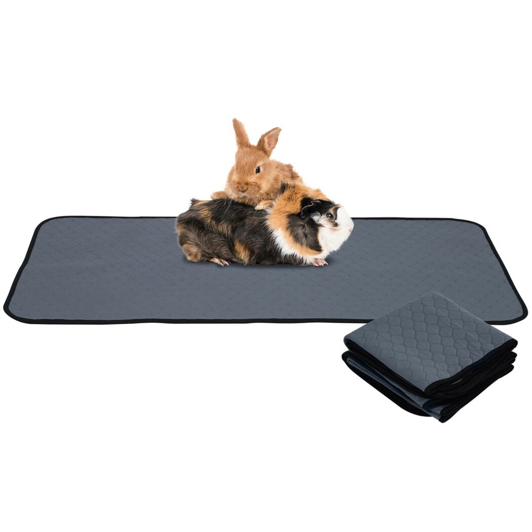 2Pack Washable Cage Liners for Guinea Pig, 4Layer Absorbent Guinea