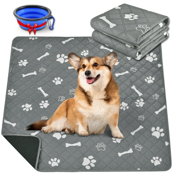 2 Pack Washable Pee Pads for Dogs, 36" x 40" Dog Pee Pads, Non-Slip Dog Training Pads Puppy Pee Pads Reusable Potty Pads Dog Pads for Incontinence, Playpen, Crate