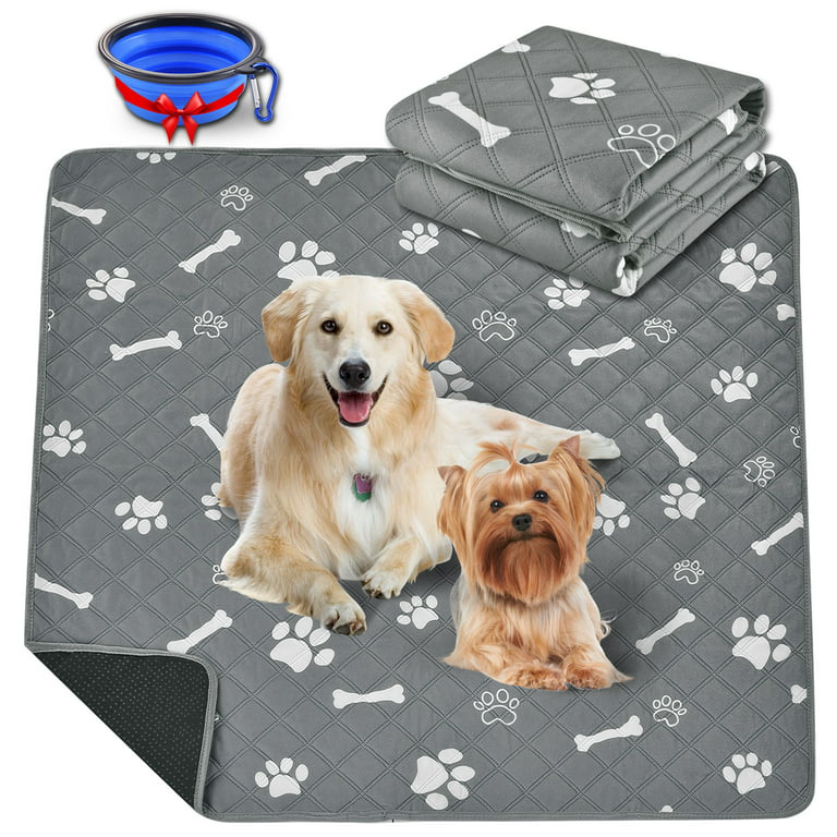 2 Pack Washable Pee Pads for Dogs, 41 x 41 Dog Pee Pads Extra Large,  Non-Slip Dog Training Pads Puppy Pee Pads Reusable Potty Pads Dog Pads for