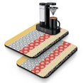 thumbnail image 1 of 2 Pack Washable Rubber Bohemian Vintage Floral Dish Drying Mats for Kitchen Counter Home Large Coffee Bar Pad Accessories and Decor for Utensils Stemware (2pcs 19.5''x12''), 1 of 4