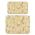 thumbnail image 1 of 2 Pack Washable Rubber Daisy Cute Floral Dish Drying Mats for Kitchen Counter Home Large Coffee Bar Pad Accessories and Decor for Utensils Stemware (2pcs 18''x24''+19.5''x12''), 1 of 6