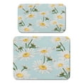thumbnail image 1 of 2 Pack Washable Rubber Daisy Cute Floral Dish Drying Mats for Kitchen Counter Home Large Coffee Bar Pad Accessories and Decor for Utensils Stemware (2pcs 18''x24''+19.5''x12''), 1 of 6