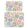 thumbnail image 1 of 2 Pack Washable Rubber Daisy Cute Floral Dish Drying Mats for Kitchen Counter Home Large Coffee Bar Pad Accessories and Decor for Utensils Stemware (2pcs 18''x24''+19.5''x12''), 1 of 3