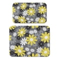 thumbnail image 1 of 2 Pack Washable Rubber Daisy Cute Floral Dish Drying Mats for Kitchen Counter Home Large Coffee Bar Pad Accessories and Decor for Utensils Stemware (2pcs 18''x24''+19.5''x12''), 1 of 3