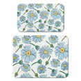 thumbnail image 1 of 2 Pack Washable Rubber Daisy Cute Floral Dish Drying Mats for Kitchen Counter Home Large Coffee Bar Pad Accessories and Decor for Utensils Stemware (2pcs 18''x24''+19.5''x12''), 1 of 6
