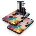 thumbnail image 1 of 2 Pack Washable Rubber Daisy Cute Floral Dish Drying Mats for Kitchen Counter Home Large Coffee Bar Pad Accessories and Decor for Utensils Stemware (2pcs 19.5''x12''), 1 of 6
