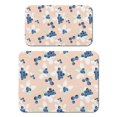 thumbnail image 1 of 2 Pack Washable Rubber Leaves Multicolored Flower Dish Drying Mats for Kitchen Counter Home Large Coffee Bar Pad Accessories and Decor for Utensils Stemware (2pcs 18''x24''+19.5''x12''), 1 of 6
