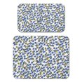 thumbnail image 1 of 2 Pack Washable Rubber Leaves Multicolored Flower Dish Drying Mats for Kitchen Counter Home Large Coffee Bar Pad Accessories and Decor for Utensils Stemware (2pcs 18''x24''+19.5''x12''), 1 of 6