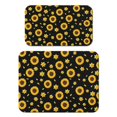 thumbnail image 1 of 2 Pack Washable Rubber Sunflower Cute Floral Dish Drying Mats for Kitchen Counter Home Large Coffee Bar Pad Accessories and Decor for Utensils Stemware (2pcs 18''x24''+19.5''x12''), 1 of 6