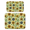 thumbnail image 1 of 2 Pack Washable Rubber Sunflower Cute Floral Dish Drying Mats for Kitchen Counter Home Large Coffee Bar Pad Accessories and Decor for Utensils Stemware (2pcs 18''x24''+19.5''x12''), 1 of 6