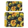 thumbnail image 1 of 2 Pack Washable Rubber Sunflower Cute Floral Dish Drying Mats for Kitchen Counter Home Large Coffee Bar Pad Accessories and Decor for Utensils Stemware (2pcs 18''x24''+19.5''x12''), 1 of 6