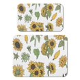 thumbnail image 1 of 2 Pack Washable Rubber Sunflower Cute Floral Dish Drying Mats for Kitchen Counter Home Large Coffee Bar Pad Accessories and Decor for Utensils Stemware (2pcs 18''x24''+19.5''x12''), 1 of 6