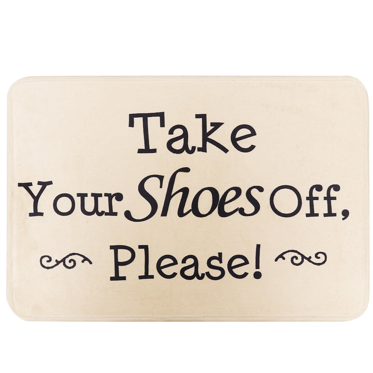 2 Pack Washable Rug Couch Carpet Room Door Mat with Sentence Finished