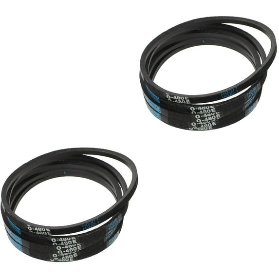 2 Pack Washing Machine Belt Part Drain Pump Washer Machines Black