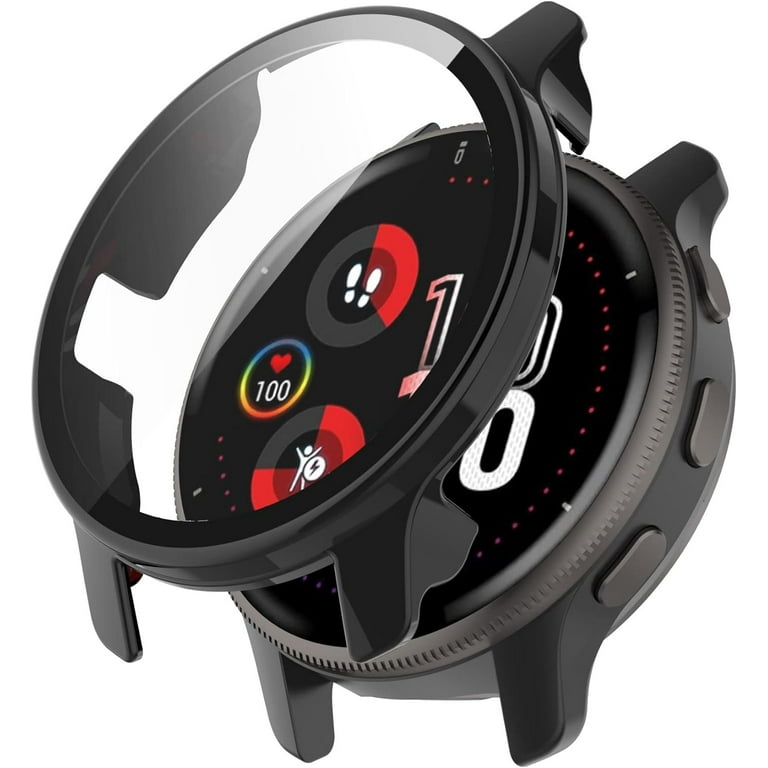 2 Pack Watch Case Compatible for Garmin Venu 2 Plus Screen Protector Tempered Glass Ultra Thin Hard PC Bumper Case Anti Scratch Shockproof Full Coverage Protective Cover for Garmin Venu 2 Plus Walmart...
