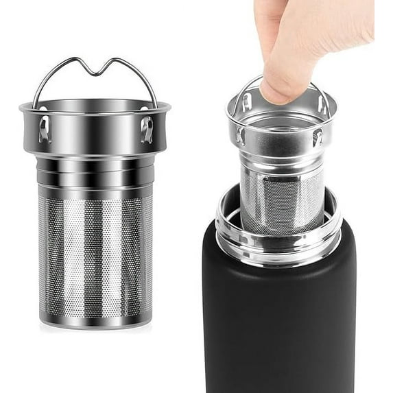 2 Pack Water Bottle Tea Infuser for Loose Leaf Tea, Compatible with CamelBak Chute Mag, Carry Cap 20oz/25oz/32oz/40oz Attachment, 304 Stainless Steel Mesh Strainer, Diffuser, Filter