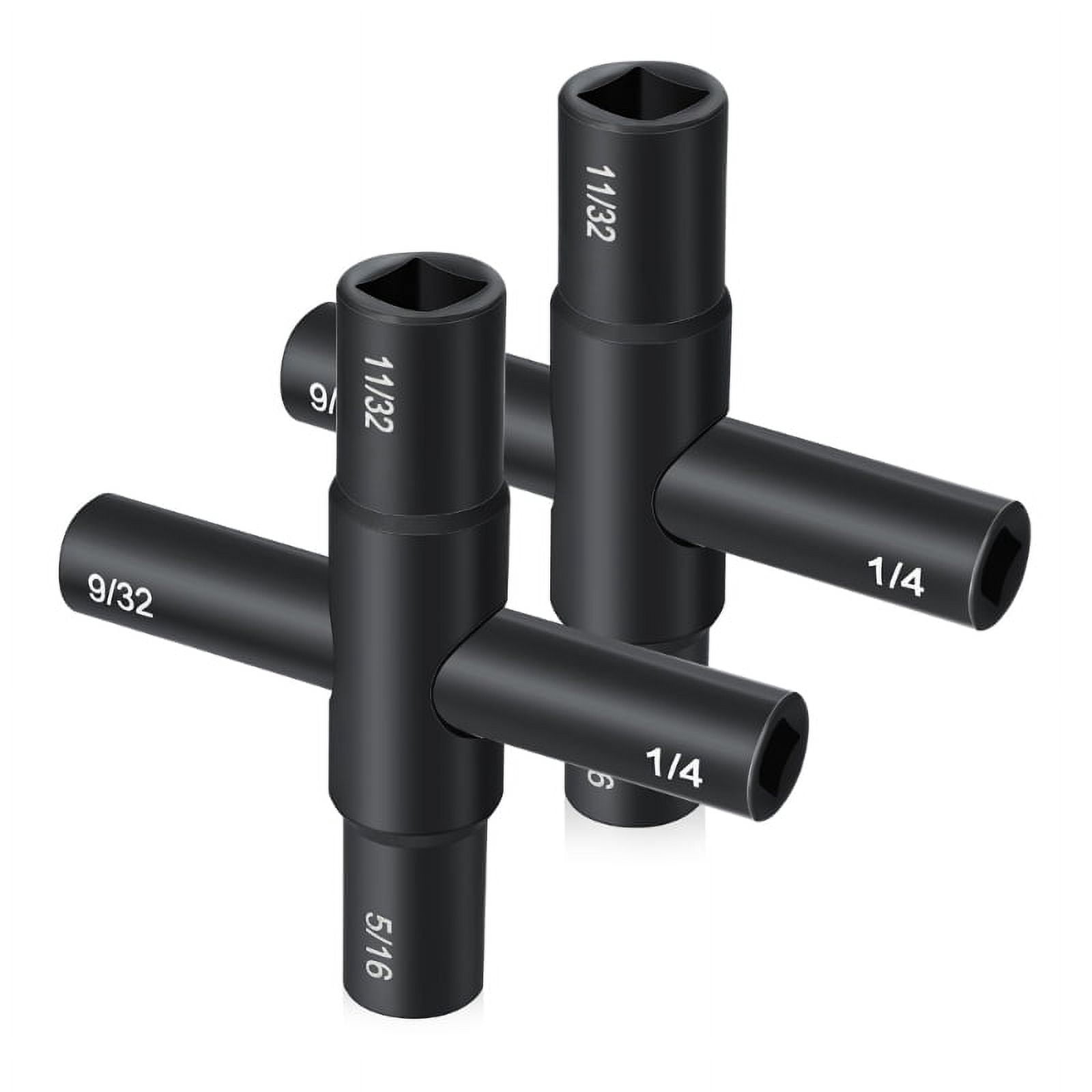 2 Pack Water Key 4 Way Sillcock Key Sillcock Key Wrench Multifunctional