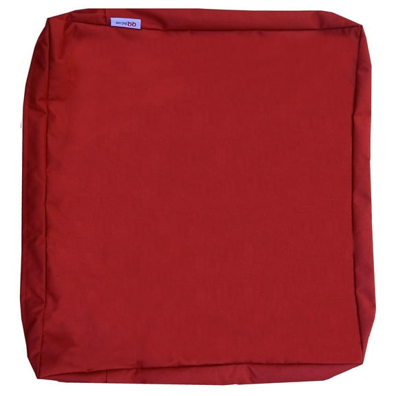 2 Pack Water-resistant Covers 24"x22"x4" Burgundy Red for Outdoor Deep Seat Cushions Patio Chairs