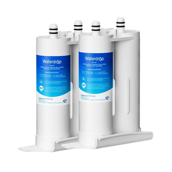 Waterdrop F29 Replacement for Frigidaire® & Electrolux® WF2CB®, PureSource2®, NGFC 2000, FC100, Kenmore® 9916, EWF2CBPA®, 1004-42-FA Refrigerator Water Filter, 2 Filters