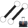 thumbnail image 1 of 2 Pack Waterproof Adjustable Luggage Connector Straps - Wear-Resistant Elastic Suitcase Bundling Belt, Heavy Duty Travel Accessory for Carry-On Checked Bags, for Business and Vacation, 1 of 9