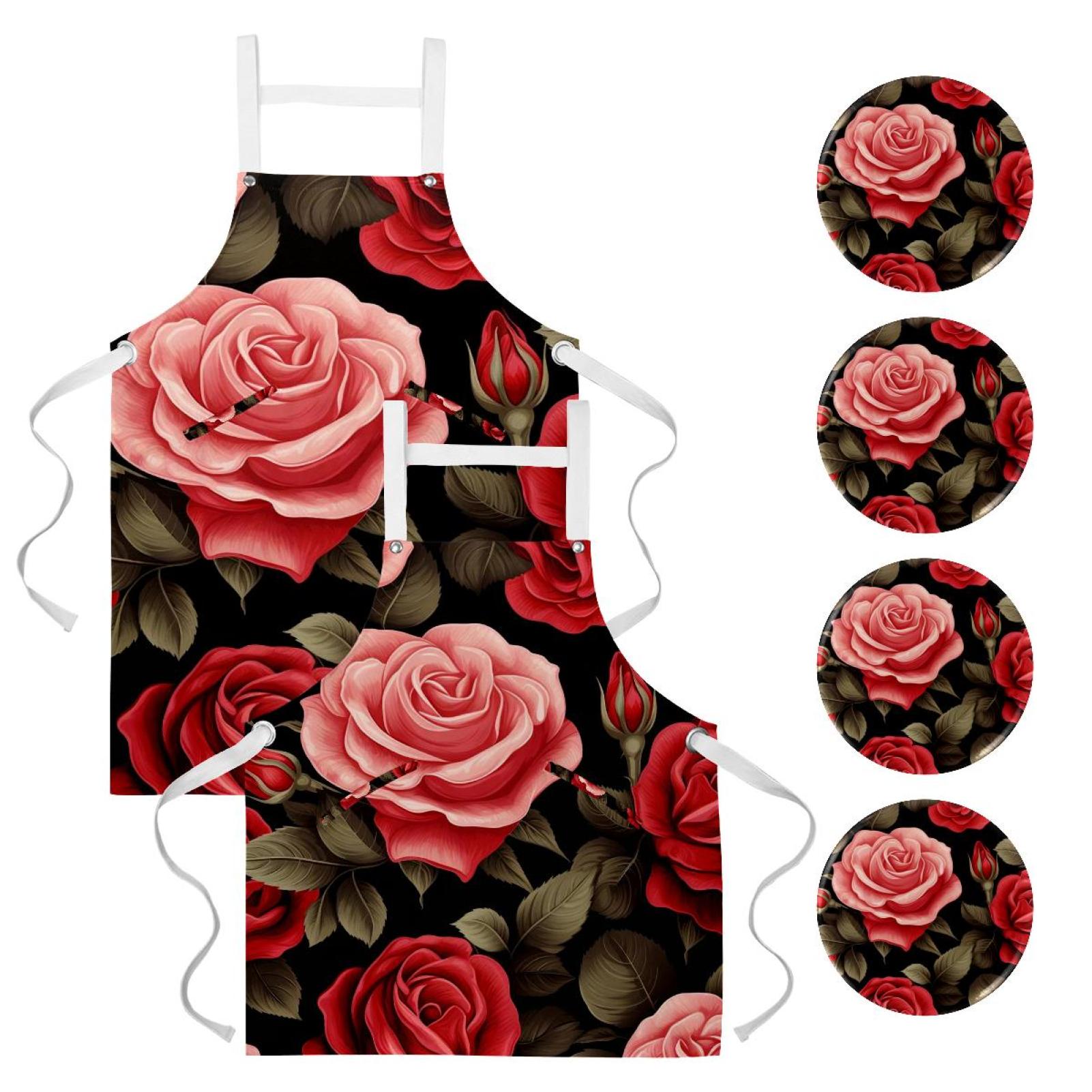 2 Pack Waterproof Apron Dress with Pockets and Badge Ideal for Aprons