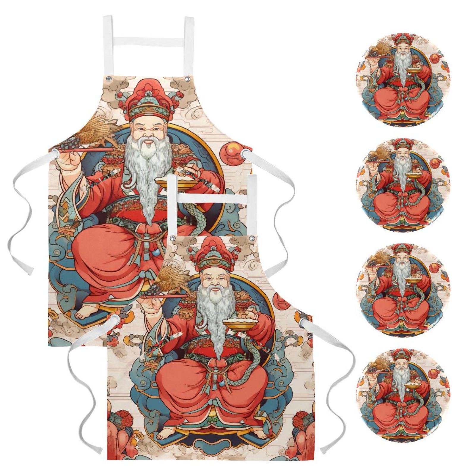 2 Pack Waterproof Apron Dress with Pockets and Badge Ideal for Aprons