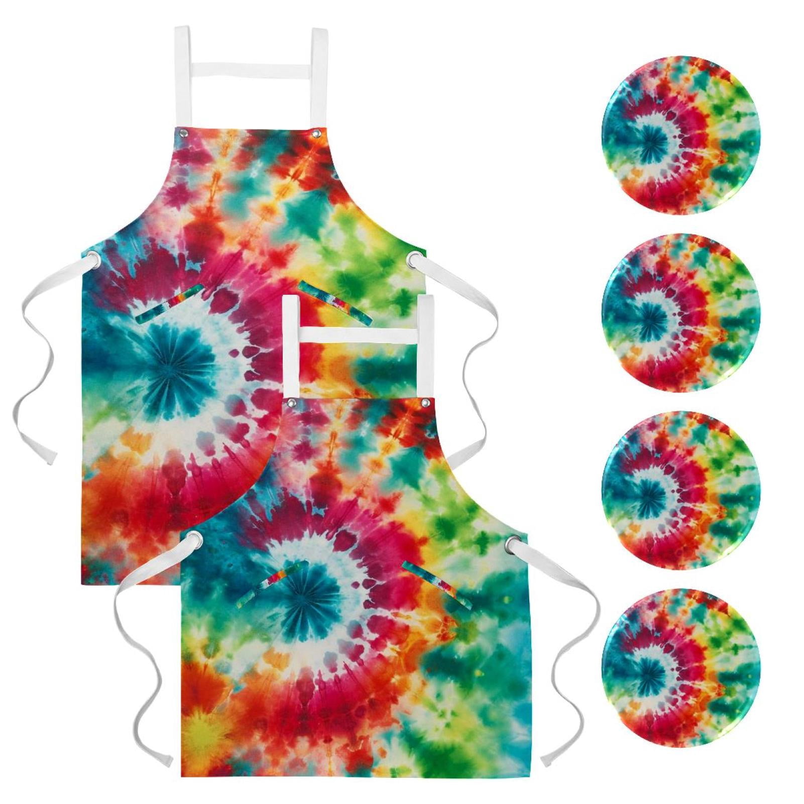 2 Pack Waterproof Art Apron with Pockets and Badge - Includes Button ...