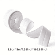 NUAN Self-Adhesive Caulk Tape, Waterproof Sealing Strip, 1.5 Inch x 16.4 Feet, 2 Pack