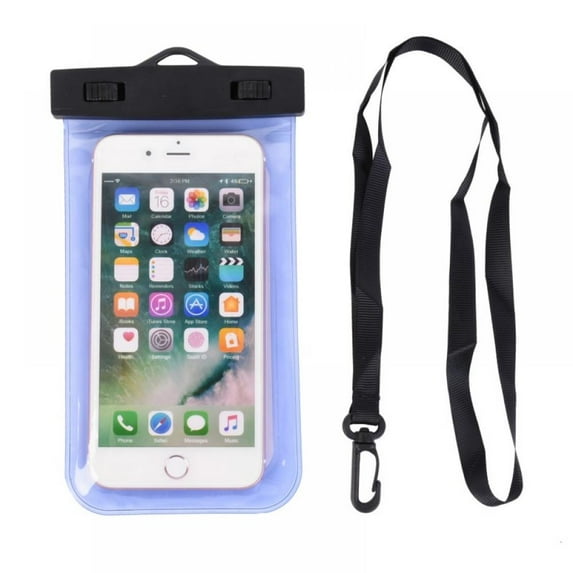 2 Pack Waterproof Cell Phone Pouch, Water Proof Dry Bag Case with Neck Lanyard - Underwater Universal Clear Cellphone Holder Large Protector for iPhone Samsung Galaxy for Beach Pool Swimming