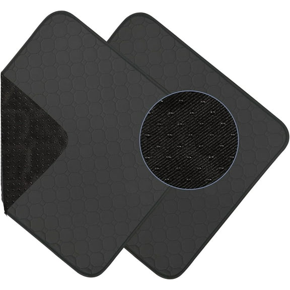 2 Pack Waterproof Chair Pads for Incontinence, Washable Seat Protector Pads, Four Layers Chair Cover Protector, Reusable Under Pads Protection for Adult, Children 22"X21"