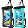 thumbnail image 1 of 2 Pack Waterproof Floating Phone Pouch IPX8 Floatable Case with Lanyard Strap Universal Dry Bags Underwater Wallet for iPhone 15,14,13,12Pro Max Samsung,Up to 7.2" Swimming, 1 of 2