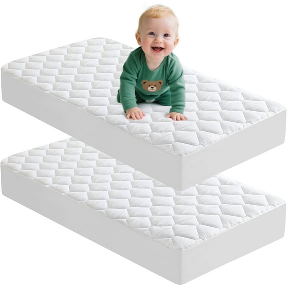 AGALI Waterproof Mattress Protector with Breathable Cooling Cover & Deep Pocket Fit, 2 Pack