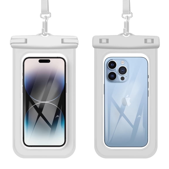 [2 Pack] Waterproof Phone Pouch, 7.2" Waterproof Dry Bag Clear Waterproof Phone Bag Case Portable Compatible for iPhone16 15 14 13 12 Pro Max Plus XS XR Galaxy S24 S23