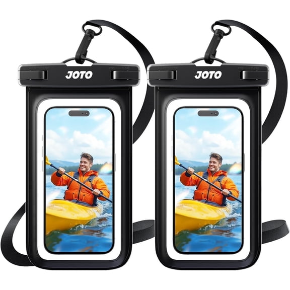 2 Pack Waterproof Phone Pouch Case Up to 7", IPX8 Underwater Cellphone Dry Bag for iPhone 17/Air 16 15 14 13 12 Pro Max Xs XR X 8 7 6S Plus SE/Galaxy S24 S23 S22 -