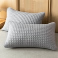 thumbnail image 1 of 2-Pack Waterproof Pillow Protectors Standard Size with Breathable Fabric for Bedding Protection(Gray), 1 of 6
