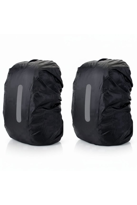 2 Pack Waterproof Rain Cover for Backpack,Backpack Rain Cover with Reflective Strip,Rucksack Rain Cover for Bicycling/Hiking/Anti-Dust/Anti-Theft/Camping/Traveling/Outdoor Activities