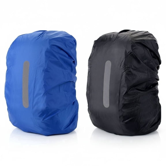 2 Pack Waterproof Rain Cover for Backpack,Backpack Rain Cover with Reflective Strip,Rucksack Rain Cover for Bicycling/Hiking/Anti-Dust/Anti-Theft/Camping/Traveling/Outdoor Activities