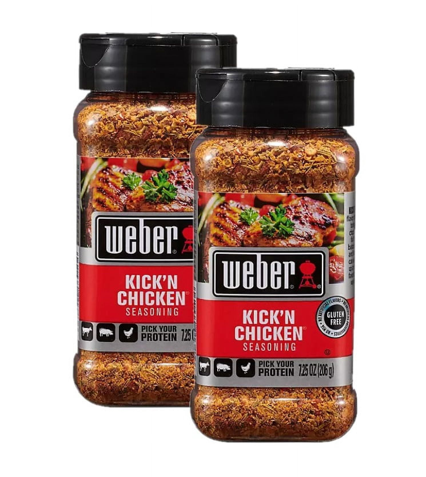 Weber Griller Kick N Chicken Seasoning, 2.5 Ounce - 6 per pack -- 12 packs  per case.