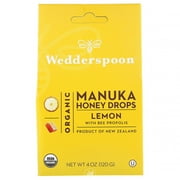 2 Pack Wedderspoon Organic Manuka Honey Drops Lemon 4oz