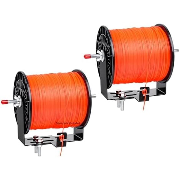 2 Pack Weed Wacker Trimmer Line Holder,Adjustable Width Bracket,with Mounting Hardware,Supports 3 & 5 Pound Spools,for Landscape Trailer Organization Accessories$$Tools