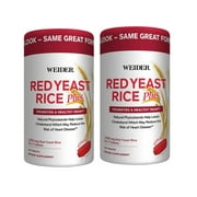 2 Pack | Weider Red Yeast Rice Plus 1200 mg., 240 Tablets